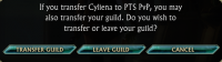 Guild Transfer Window